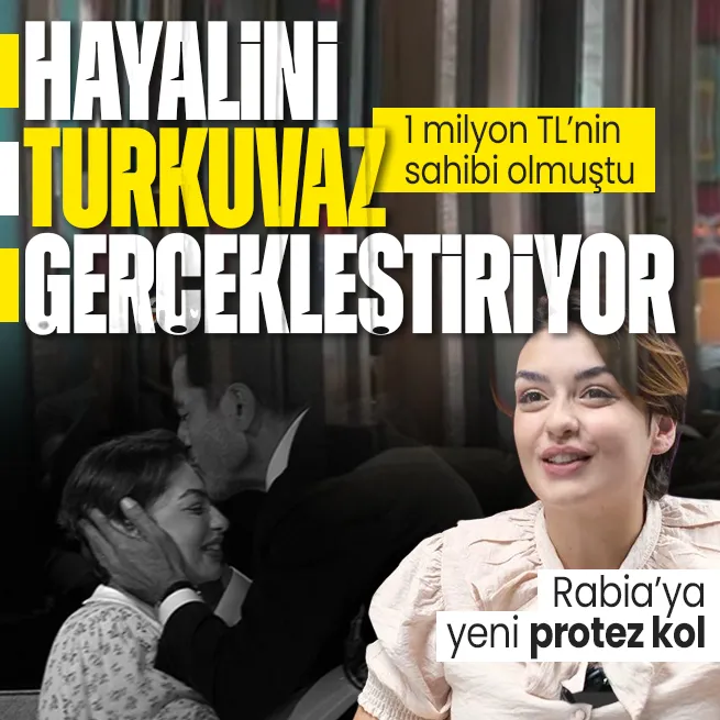 Turkuvaz Medya hayallerini gerçekleştiriyor! Kim Milyoner Olmak İsterin şampiyonu Rabia Birsen Göğercin’in protez kolu Turkuvaz Medyadan!