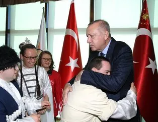 Başkan Erdoğan engellileri kabul etti