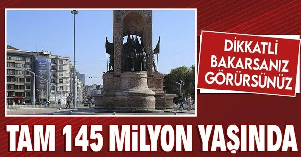 Taksim Meydanı’ndaki Cumhuriyet Anıtı’nın kaidesi 145 milyon yaşında! Fosiller görünür konumda
