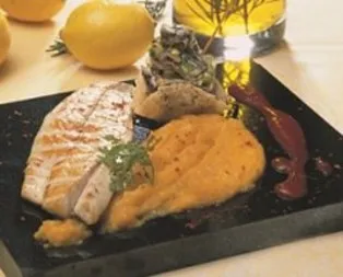 Balkabağı Püreli Levrek Izgara Tarifi