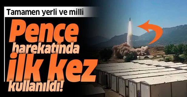 Hakurk’taki 'Pençe' harekatında terör hedefleri yerli ve milli füze 'Bora' ile vuruldu