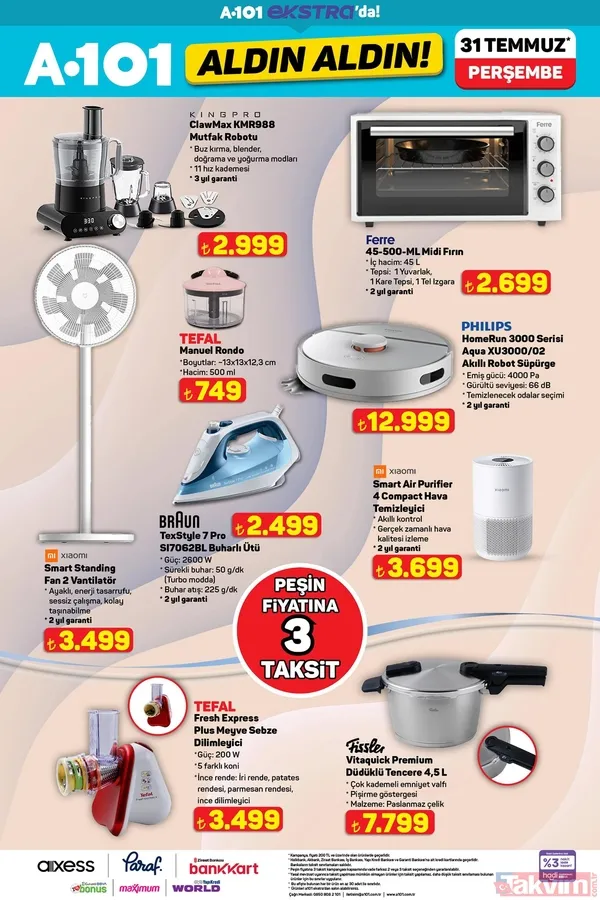 A101 7 Ağustos Perşembe kataloğu açıklandı! Bu hafta neler var? İşte tam ürün listesi ve fiyatlar - 30