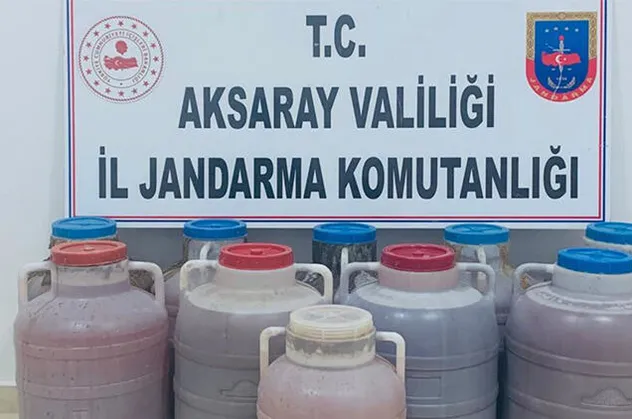 Aksaray’da kaçak içki operasyonu: 2 gözaltı