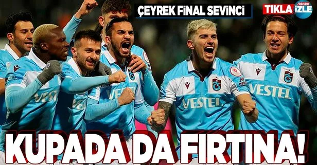 Fırtına çeyrek finalde! Denizlispor 1-2 Trabzonspor / GOLLER VE ÖZET İZLE