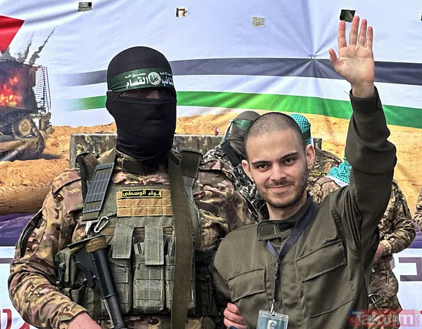 Gazze’de rehine takasına damga vuran an! İsrailli esir Kassam savaşçısını alnından öptü - 7