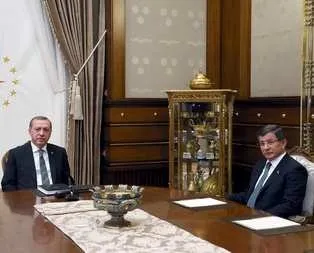 Erdoğan ile Davutoğlu görüşmesi sona erdi