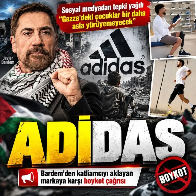 Javier Bardemden Adidasın İsraili aklayan reklamına karşı boykot çağrısı! Sosyal medyadan tepki yağdı: Soykırımı desteklemenin bedelini öğretin