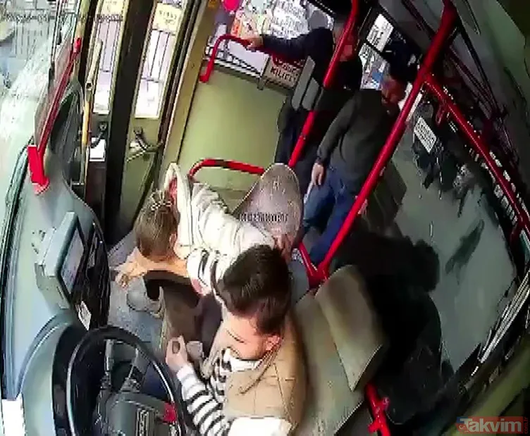 Otobüs şoförüne karısından saldırı... Direksiyon başında ısırdı bıçakladı