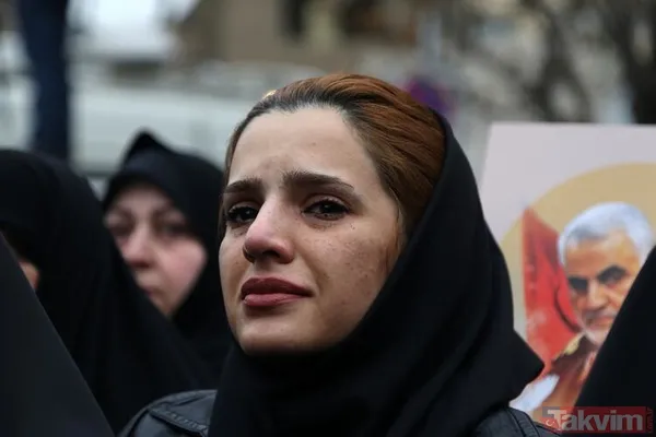 Kasım Süleymani için Ahvaz'da cenaze töreni - 35