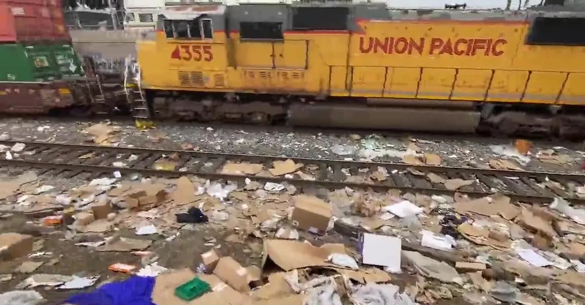 ABD'nin Los Angeles şehrinde kargo trenleri yağmalanıyor!