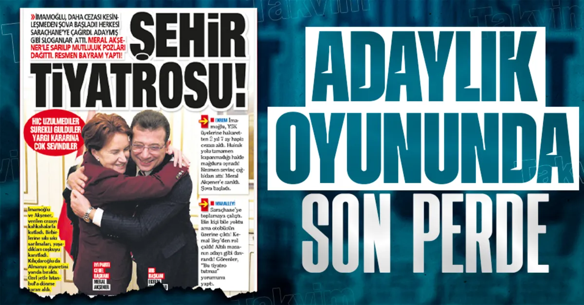 YSK üyelerine hakaretten 2 yıl 7 ay hapis cezası alan İmamoğlu, hukuk yolu kapanmadan mağduru oynayıp şova başladı - Takvim