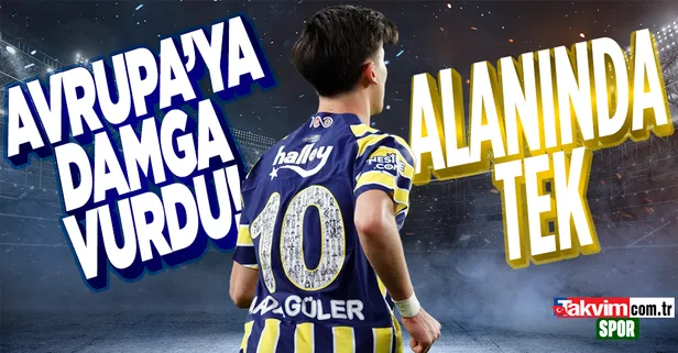 Arda Güler Avrupa'ya damga vurdu! Alanında tek