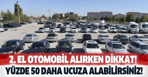 E-ihale yöntemiyle ikinci el otomobili yüzde 50 daha ucuza alın!