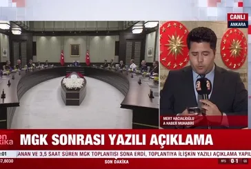 MGK sona erdi! Yazılı açıklama geldi!