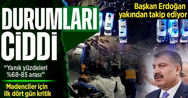 Sağlık Bakanı Fahrettin Koca duyurdu: Bartın’dan İstanbul’a getirilen 6 madenciden 5’inin durumu ciddi