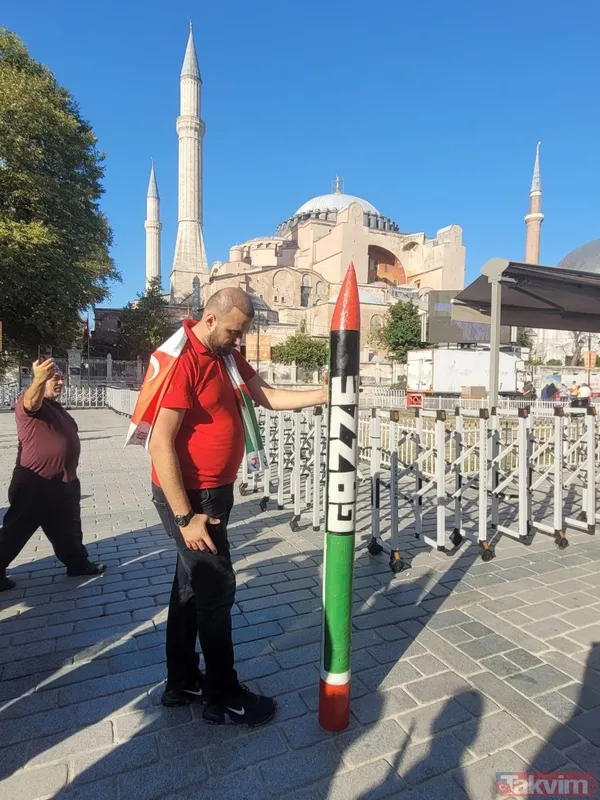 Takvim.com.tr, Ayasofya'da! Binlerce kişi Filistin için meydanlara akın etti | İşte o anlar... - 3