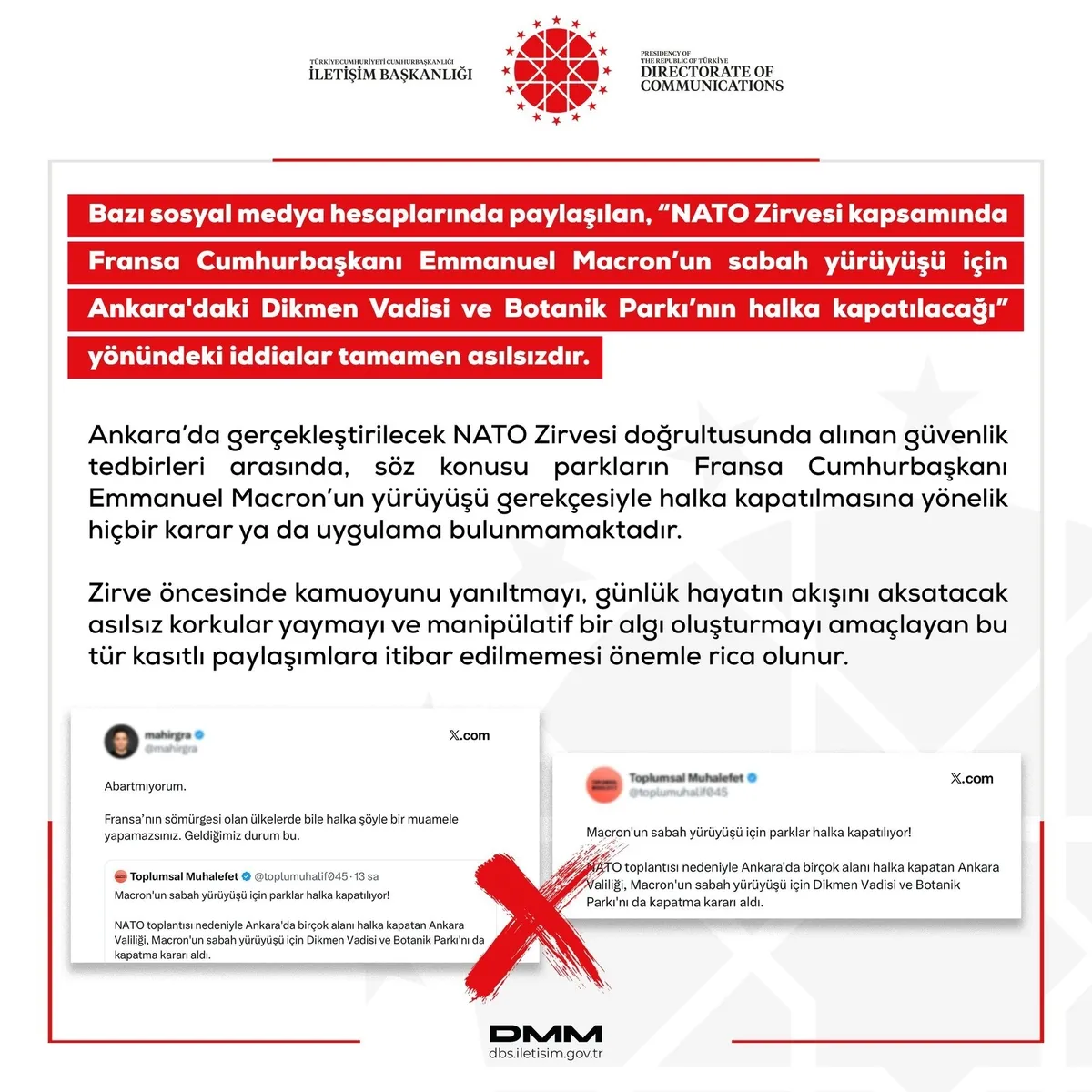 1782385916401.jpeg DMM'den NATO Zirvesi'ne ilişkin iddialara yalanlama: Macron için park kapatılmayacak | Alman DW'den TEMA çarpıtması-4