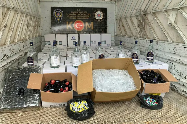 Adana’da sahte içki operasyonu: 4 gözaltı