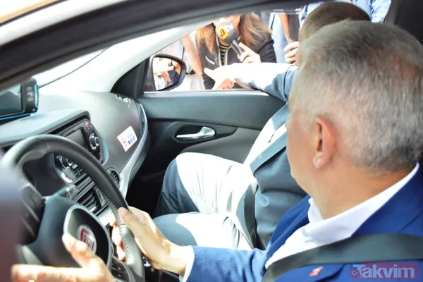 Binali Yıldırım havalimanı taksisinin direksiyonuna geçti - 21