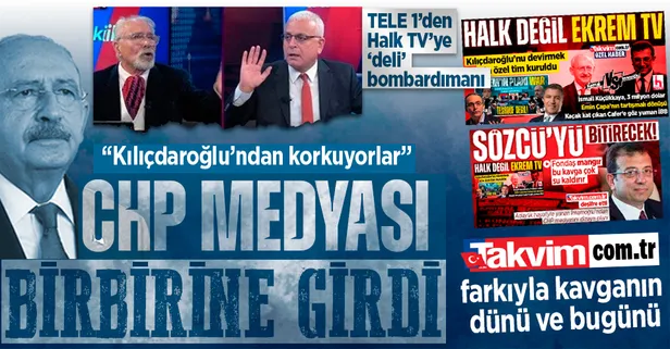 Saraçhane tiyatrosu sonrası CHP medyasındaki Ekremciler ve Kemalciler birbirine girdi! TELE 1'den Halk TV'ye 'deli' bombardımanı