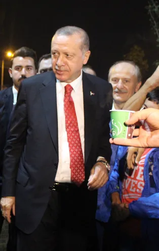 Başkan Erdoğan, piknik yapan vatandaşlarla sohbet etti