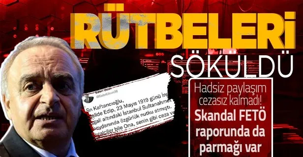 Rütbeleri söküldü