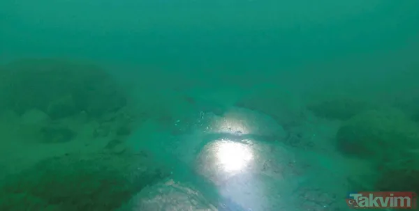 Trabzon'da 13. yüzyıldan kalma Akçakale Kalesi'nin kalıntıları deniz dibinden çıkarılıyor - 4