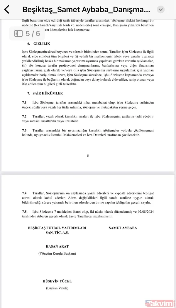 Beşiktaş'ta kriz bitmiyor! Samet Aybaba'dan olay "komisyon" ve "sahte imza" iddiası: Hakkımı helal etmiyorum - 14