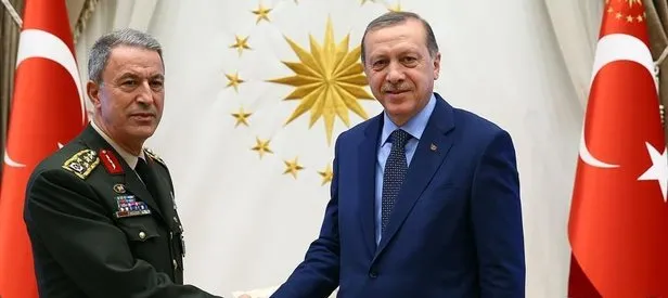 Cumhurbaşkanı Erdoğan, Orgeneral Akar’ı  kabul etti