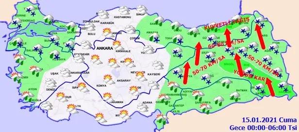 HAVA DURUMU | Meteorolojiden kuvvetli yağış ve kar uyarısı | 14 Ocak İstanbul'da hava nasıl olacak?-10