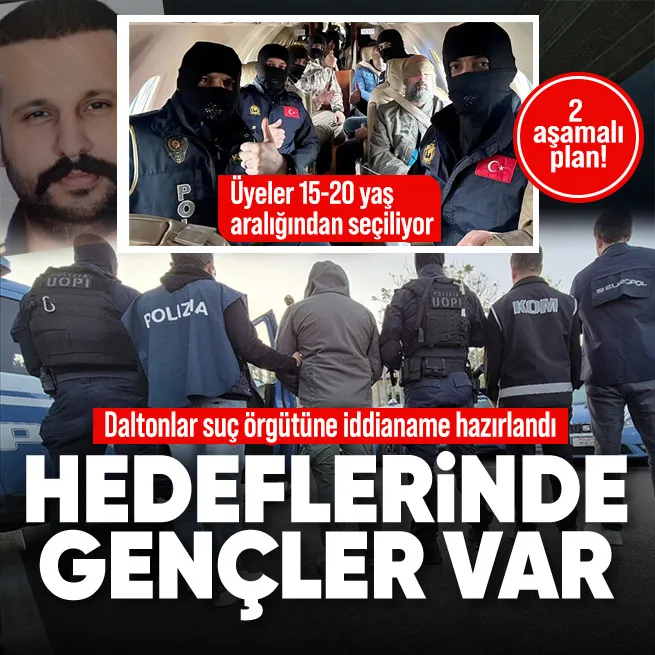 Hedeflerinde 15-20 yaş aralığındaki gençler var! Daltonlar suç örgütü iddianamesi ortaya çıktı: İşte örgütün 2 aşamalı planı