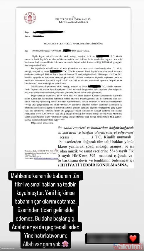 İşte Tuğçe Tayfur'un o paylaşımı...