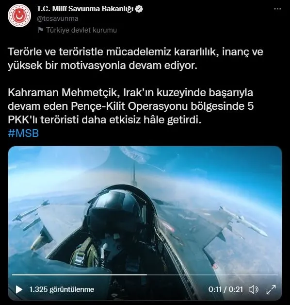 Pençe-Kilit Operasyonu bölgesinde 5 PKK'lı terörist daha etkisiz hale getirildi!-1