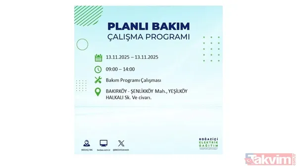 Mahallen listede olabilir! İstanbul'da büyük elektrik kesintisi: BEDAŞ 13 Kasım için saat verdi - 15