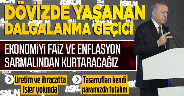 Başkan Erdoğan'dan ASKON Genel Kurulu'nda flaş açıklama: Ekonomiyi yüksek faiz yüksek enflasyon sarmalından kurtaracağız