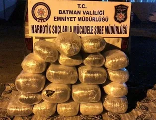 Batman’da 135 kilo esrar ele geçirildi