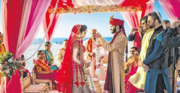 Forbes listesinde yer alan Hintli zenginler evlilik için yine Türkiye’yi seçti