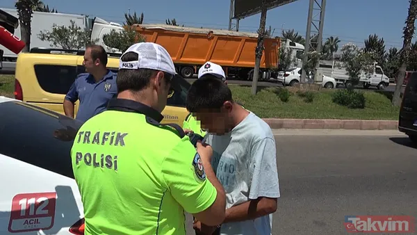 Antalya'da ortalık savaş alanına döndü! Önce 3 araca ardından sivil polis aracına çarptı - 5
