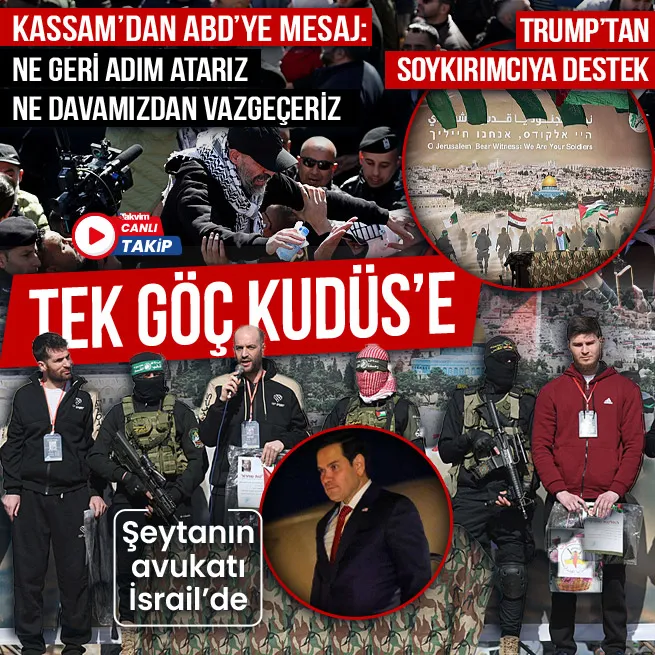 CANLI | Gazzede 6. takas! 3 İsrailliye karşı 369 Filistinli | Trumptan soykırımcıya destek... Marco Rubio İsraile gitti