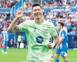 Lewandowski’nin futbol resitali