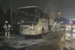 Esenler’de yolcu otobüsü alevlere teslim oldu