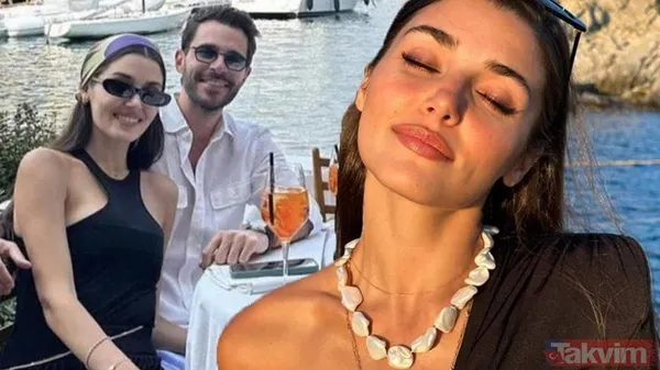 Bunlar nasıl paralar! Hande Erçel'in derin göğüs dekolteli elbisenin fiyatı akıl alır gibi değil! Hakan Sabancı'nın sevgilisi Hande... - 1