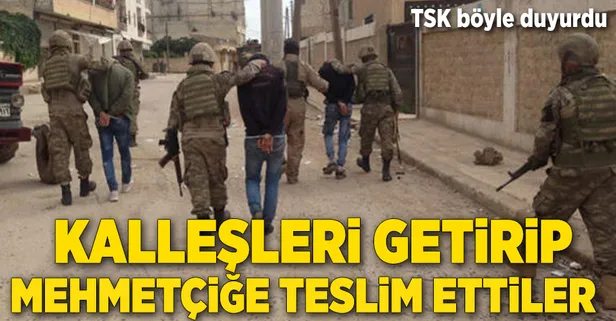 Muhtarlar ve halk 18 teröristi teslim etti