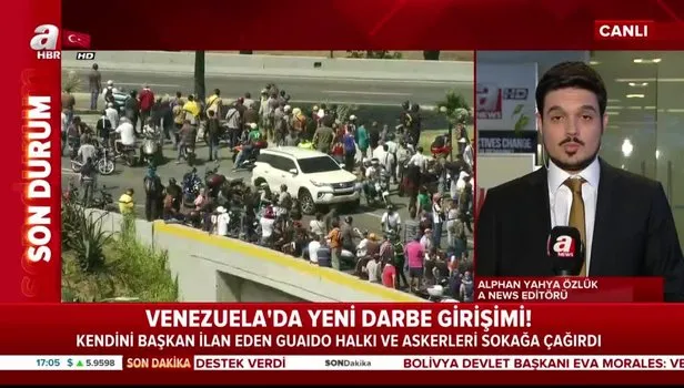 Venezuela'da kritik gelişme! Guaido askeri üsten ayrıldı (VİDEO)