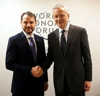 Bakan Albayrak'tan Davos'ta peş peşe kritik görüşmeler-1