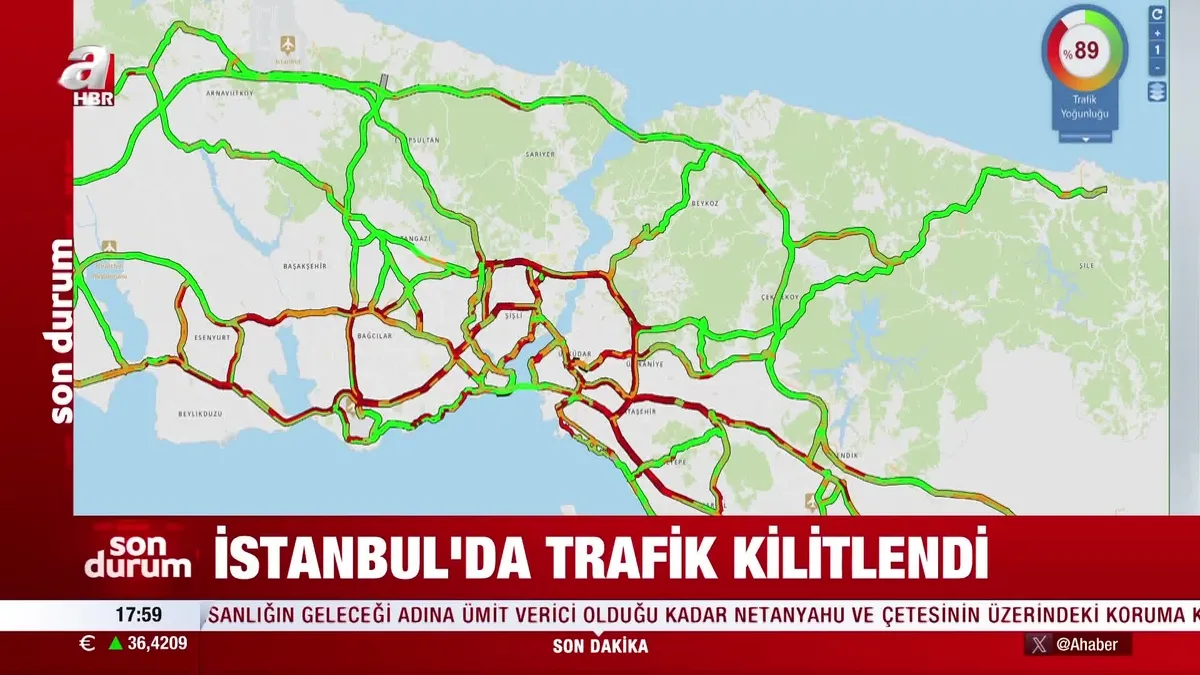 İstanbul'da trafik kilit!