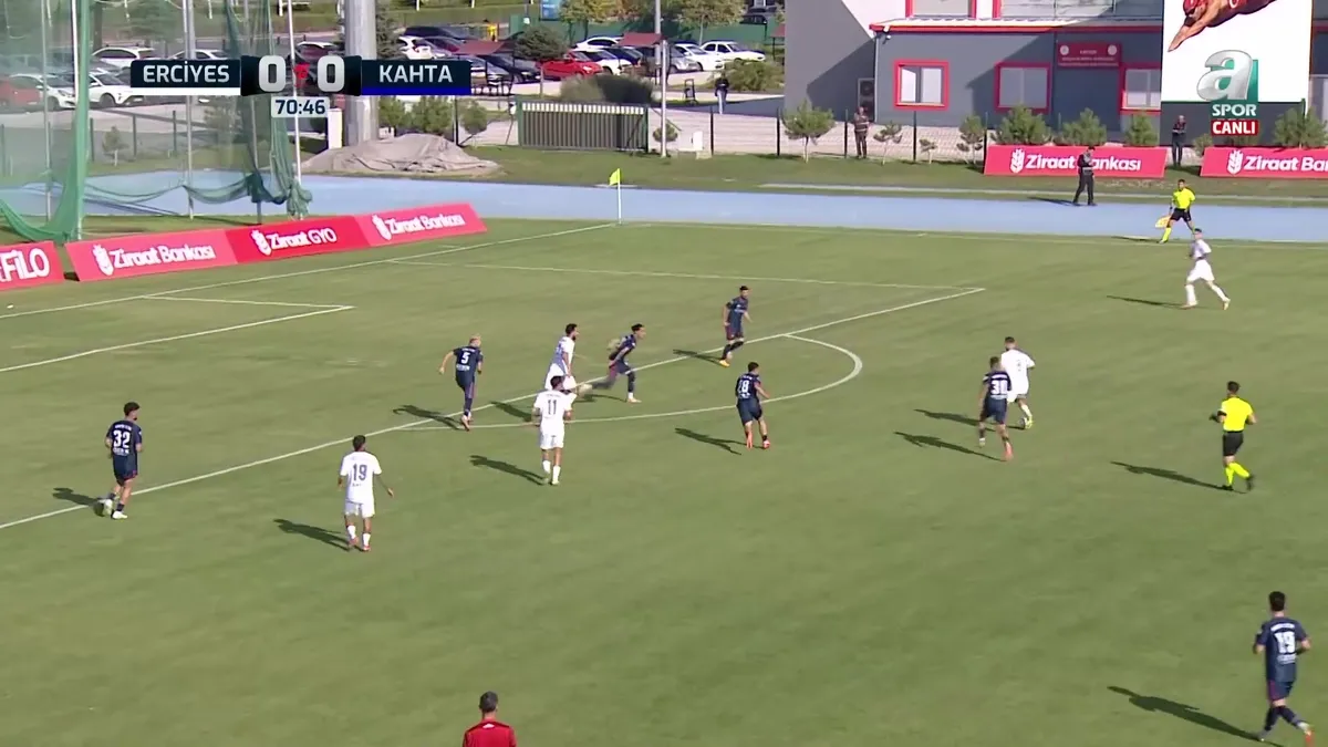 Erciyes 38 FK-Kahta 02 Spor maçında gol! Mehmet Tosun attı, skor 1-0 oldu