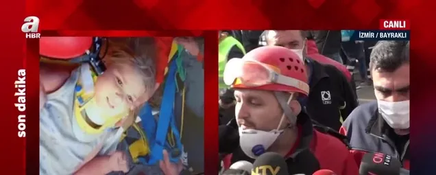 SON DAKİKA İzmirde mucize! Enkazdan gülümseyerek çıkan bebek sevinç gözyaşlarına boğdu: İsmim Ayda, ben iyiyim