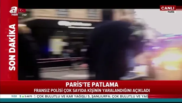 Paris'te patlama