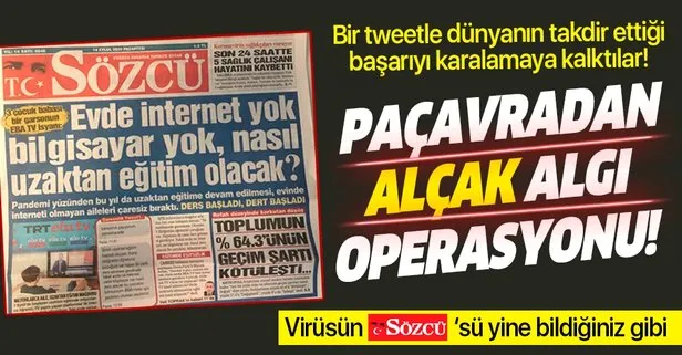 Sözcü Gazetesi’nden alçak algı operasyonu! Bir tweeti genelleştirip, Türkiye’yi çaresizmiş gibi göstermeye kalktılar